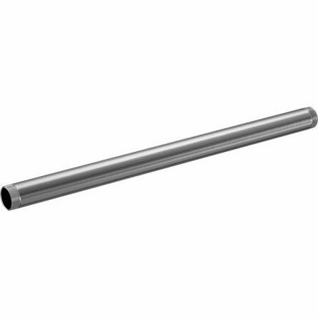 BSC PREFERRED Standard-Wall Aluminum Pipe Threaded on Both Ends 4 NPT 72 Long 5038K11